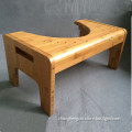 Popular Eco-friendly bamboo ottoman stool